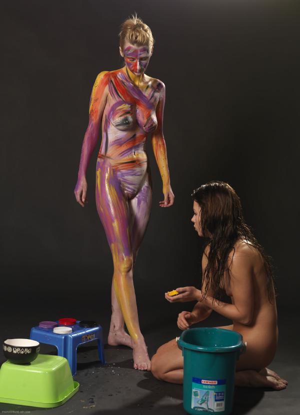 Erica e Karolina body painting #23